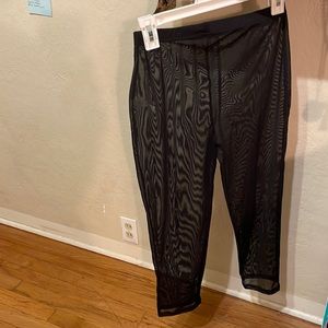 Sheer black pants